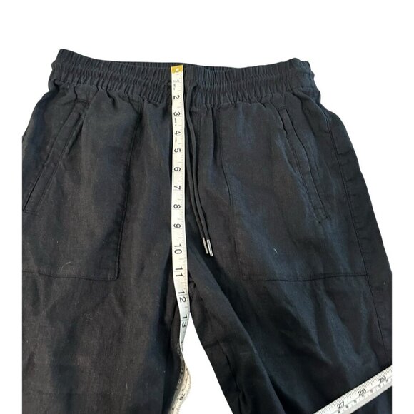 Athleta Retreat Linen Wide Leg Pant  Black XS Tall #658547 Vacation Resort Beach - Picture 10 of 12